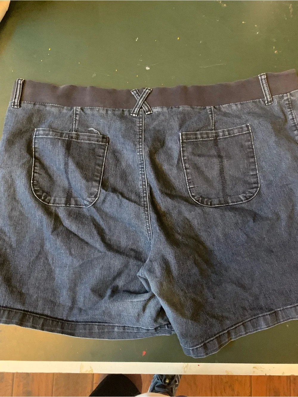 Lee Women's Navy Blue Denim Shorts